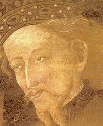 Supuesto retrato de JAIME I, por Gonçal Peris y Jaume Mateu ( 1427)