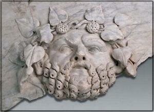 "Vell Silè" fragment de vas monumental amb decoració bàquica, S.II dC. (MNAT)